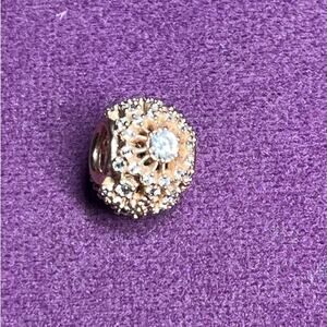 Authentic Pandora Charm. Rose Gold. Inner Radiance. Retired. bracelet